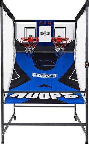 Hall of Games - Premium 2-Player Arcade Cage Basketball Game