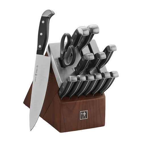 J.A. HENCKELS INTERNATIONAL - Henckels Statement 14-pc Self-Sharpening Knife Block Set - Brown