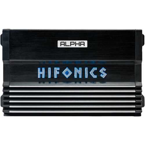 Hifonics - ALPHA 1200W Class D Bridgeable Multichannel Amplifier with Variable Crossovers - Black