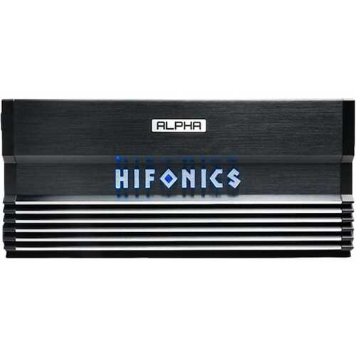 Rent to own Hifonics - ALPHA 2500W Class D Digital Multichannel Amplifier with Variable Crossovers - Silver/Black