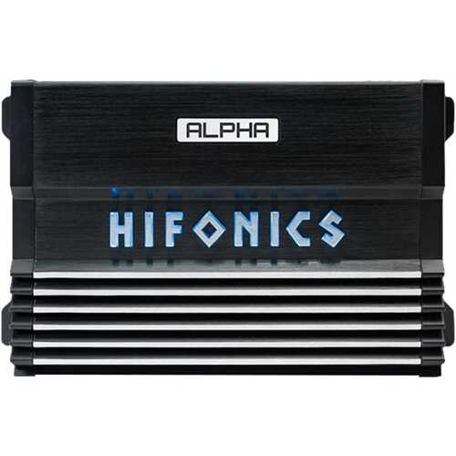 Rent to own Hifonics - ALPHA 800W Class D Bridgeable Multichannel Amplifier with Variable Crossovers - Black
