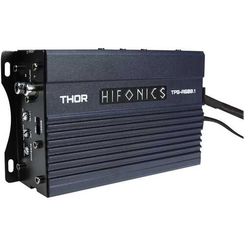 Rent to own Hifonics - Thor 500W Class D Digital Mono Amplifier with Variable Low-Pass Crossover - Black