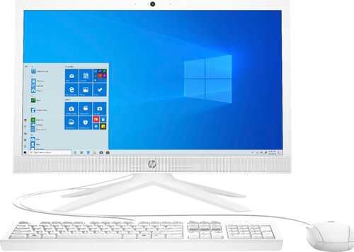 HP - 20.7" All-In-One - AMD A4 - 4GB Memory - 128GB SSD - Snow White