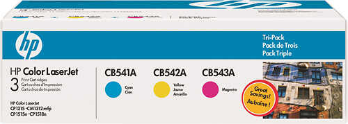Rent to own HP - CE259A 3-Pack Toner Cartridges - Cyan/Magenta/Yellow