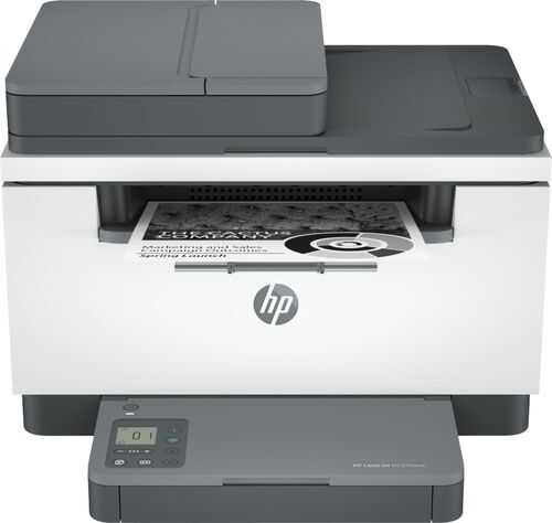 Rent to own HP - LaserJet M234sdwe Wireless Black-and-White Laser Printer with 6 months of Toner through HP+ - White & Slate