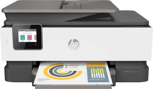 Rent to own HP - OfficeJet Pro 8025 Wireless All-In-One Instant Ink Ready Inkjet Printer - Gray/White