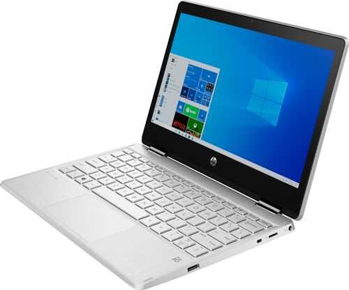 HP - Pavilion x360 2-in-1 11.6" Touch-Screen Laptop - Intel Pentium Silver - 4GB Memory - 128GB SSD - Natural Silver