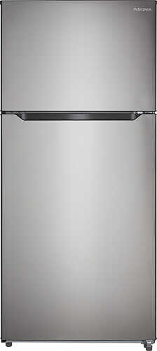 Insignia™ - 18 Cu. Ft. Top Mount Refrigerator - Stainless steel
