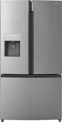 Insignia™ - 20.1 Cu. Ft. French Door Counter-Depth Refrigerator with Water Dispenser - Stainless steel