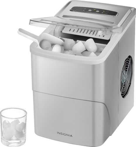 Insignia™ - 26-Lb. Portable Ice Maker - Silver