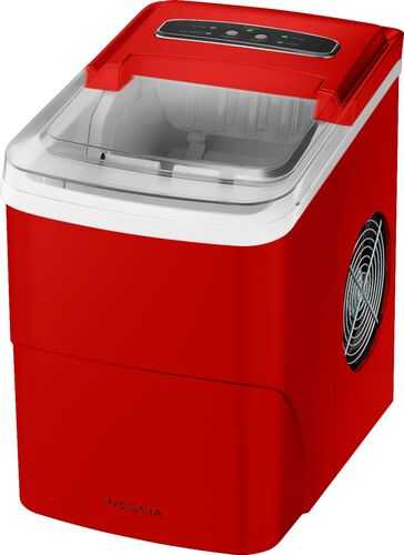 Insignia™ - 26 Lb. Portable Icemaker with Auto Shut-Off - Red