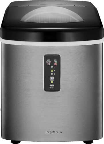 Insignia™ - 33-Lb. Portable Ice Maker - Stainless steel