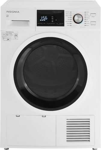 Insignia™ - 4.4 Cu. Ft. 16-Cycle Stackable Electric Dryer with Ventless Drying - White | Insignia Washer and Dryer Set
