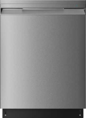 Insignia™ - Top Control Built-In Dishwasher with Recessed Handle - Stainless steel