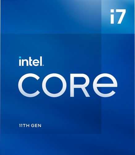 Intel - Core i7-11700 11th Generation - 8 Core - 16 Thread - 2.5 to 4.9 GHz - LGA1200 - Locked Desktop Processor