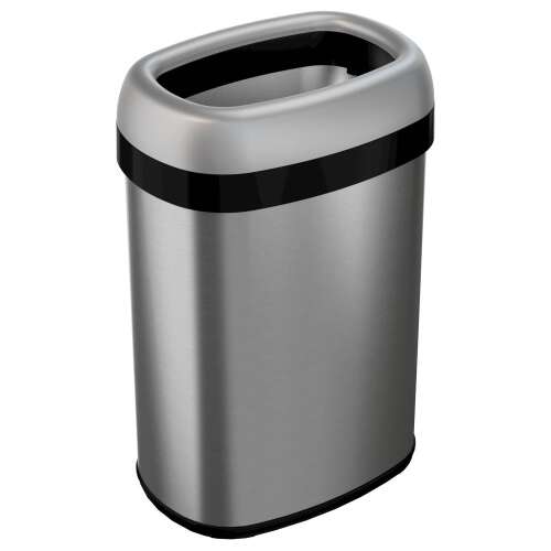 Rent to own iTouchless 13 Gallon Oval Open Top Trash Can and Recycle