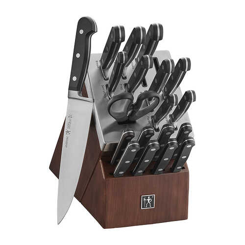 J.A. HENCKELS INTERNATIONAL - Henckels Classic 20-pc Self-Sharpening Block Set - Brown