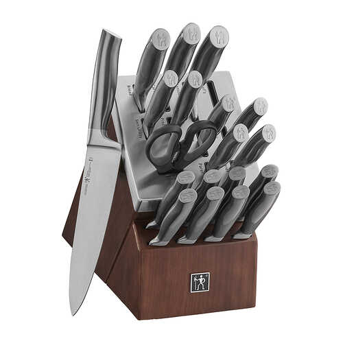 J.A. HENCKELS INTERNATIONAL - Henckels Graphite 20-pc Self-Sharpening Block Set - Brown