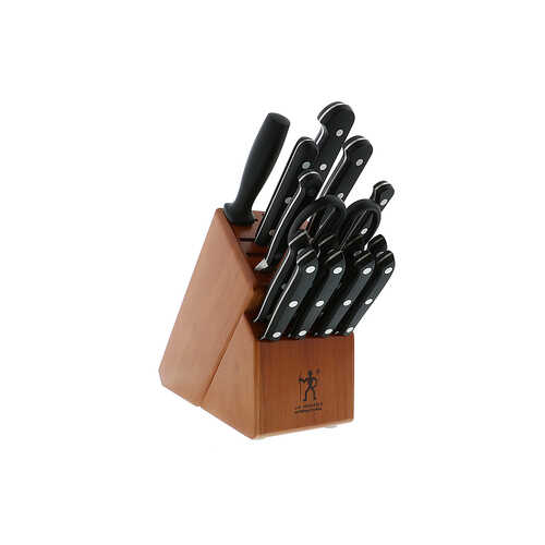 J.A. HENCKELS INTERNATIONAL - Henckels CLASSIC 16-pc Knife Block Set - Brown