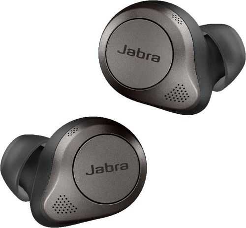 Jabra - Elite 85t True Wireless Advanced Active Noise Cancelling Earbuds - Titanium Black