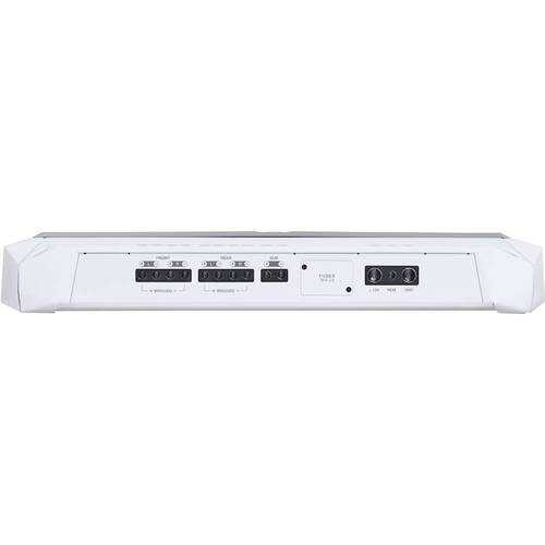 JBL - Marine 1800W Class AB Bridgeable Multichannel Amplifier with Variable Crossovers - White/Black