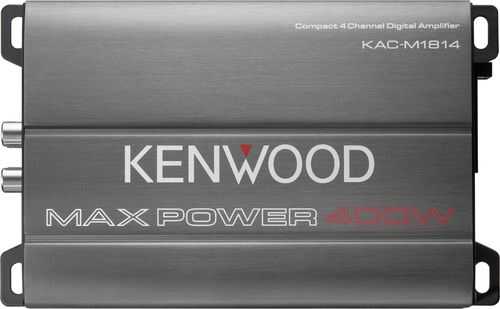 Rent to own Kenwood - 400W Class D Bridgeable Multichannel Amplifier with Variable Crossovers - Gray