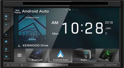 Rent to own Kenwood - 6.8" - Android Auto/Apple® CarPlay™ - Built-in Bluetooth - In-Dash CD/DVD/DM Receiver - Black