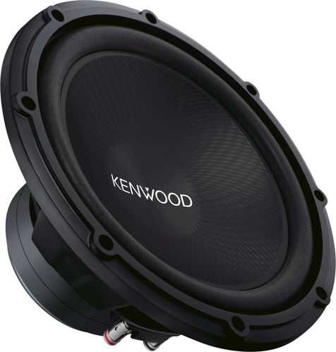 Rent to own Kenwood - Road Series 12" Single-Voice-Coil 4-Ohm Subwoofer - Black