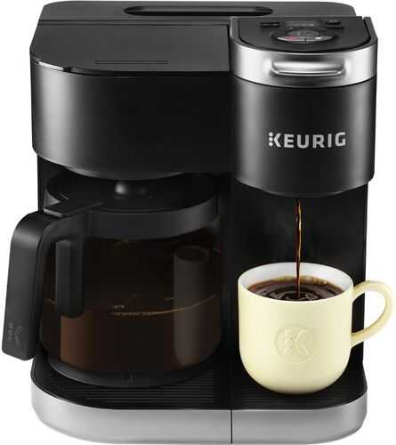 Keurig - K-Duo 12-Cup Coffee Maker and Single Serve K-Cup Brewer - Black