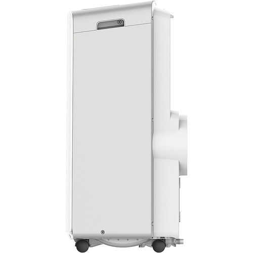 Keystone - 115V Portable Air Conditioner with Follow Me Remote Control for a Room up to 200 Sq. Ft. - White