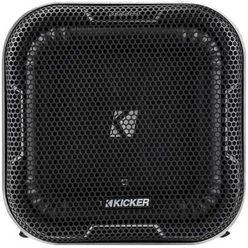 Rent to own KICKER - 8" Single-Voice-Coil 2-Ohm Subwoofer - Black
