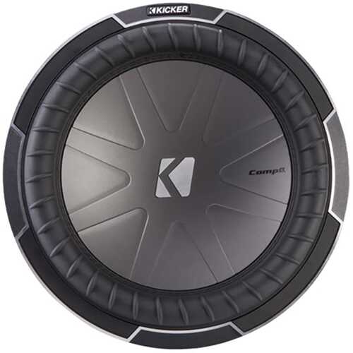 KICKER - CompQ 12" Dual-Voice-Coil 2-Ohm Subwoofer - Black