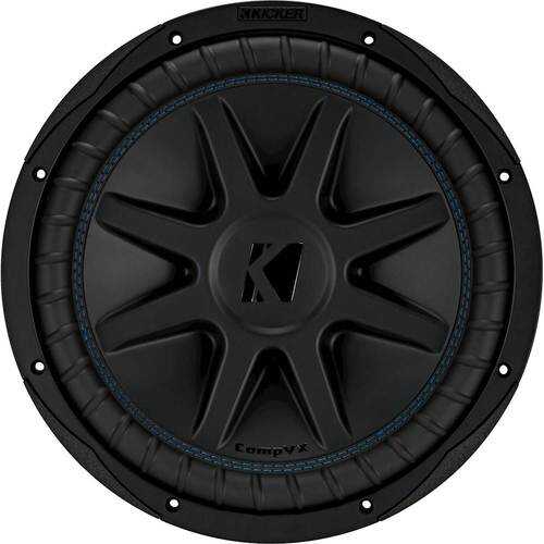 Rent to own KICKER - CompVX 12" Dual-Voice-Coil 2-Ohm Subwoofer - Black