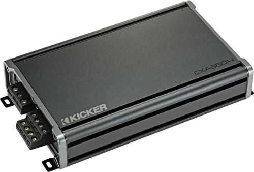 Rent to own KICKER - CX 360W Class AB Bridgeable Multichannel Amplifier with Variable Crossovers - Black