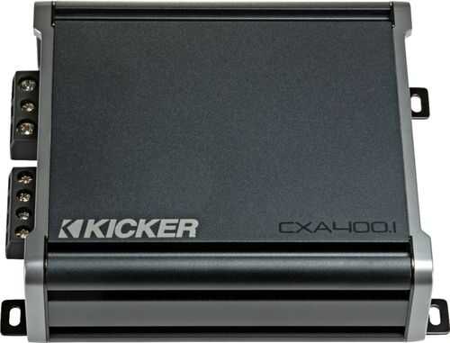 Rent to own KICKER - CX 400W Class D Digital Mono Amplifier with Variable Low-Pass Crossover - Black