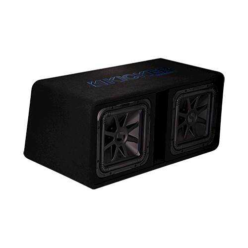 Rent to own KICKER - Dual 12" Loaded Subwoofer - Black