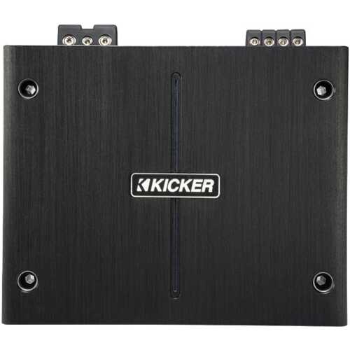 Rent to own KICKER - IQ-Series 1000W Class D Digital Mono Amplifier with Variable Low-Pass Crossover - Black