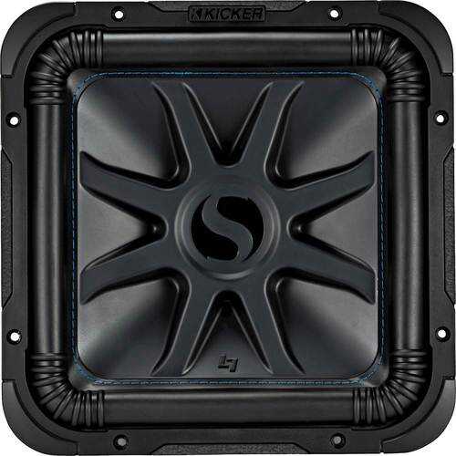 KICKER - Solo-Baric L7S 12" Dual-Voice-Coil 2-Ohm Subwoofer - Black