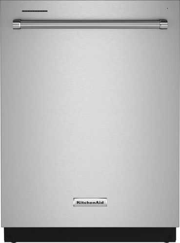 KitchenAid - 24" Top Control Built-In Dishwasher with Stainless Steel Tub, PrintShield Finish, 3rd Rack, 39 dBA - Stainless Steel with PrintShield™ Finish