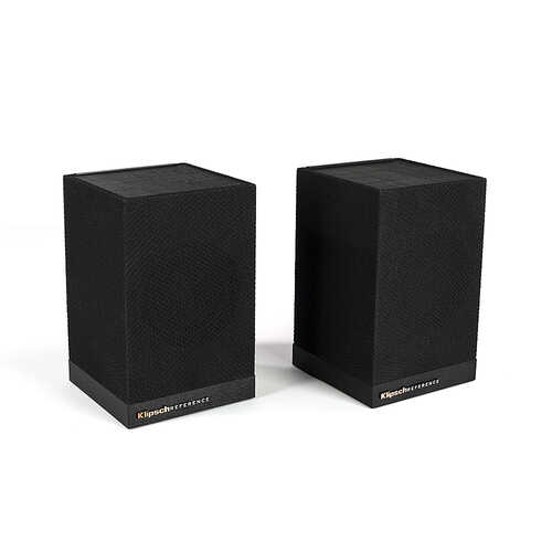 Rent to own Klipsch - Powered Wireless Surround Channel Speakers (Pair) - Black