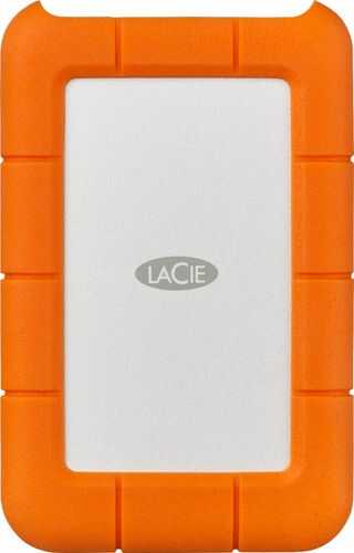 Rent to own LaCie - Rugged 2TB External USB Type-C Portable Hard Drive - Orange/Silver