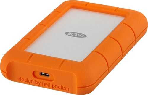 Rent to own LaCie - Rugged 5TB External USB-C Portable Hard Drive - Orange/Silver