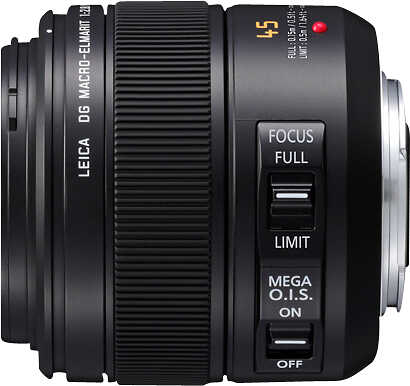 Rent to own Leica - DG 45mm f/2.8 Aspherical Mega O.I.S. Macro Lens for Select LUMIX G-Series DSLR Cameras - Black