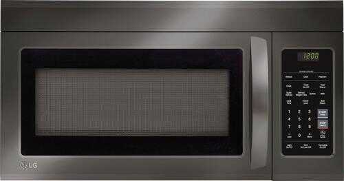 Rent to own LG - 1.8 Cu. Ft. Over-the-Range Microwave with Sensor Cooking - PrintProof Black Stainless Steel
