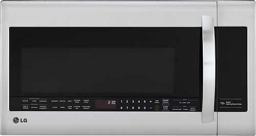 LG - 2.0 Cu. Ft. Over-the-Range Microwave - Stainless steel