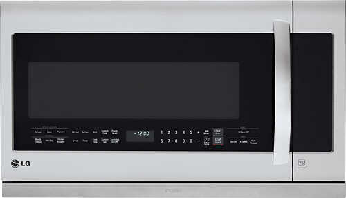 Rent to own LG - 2.2 Cu. Ft. Over-the-Range Microwave - Stainless steel