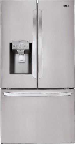 LG - 26.2 Cu. Ft. French Door Smart Wi-Fi Enabled Refrigerator with Dual Ice Maker - PrintProof Stainless Steel