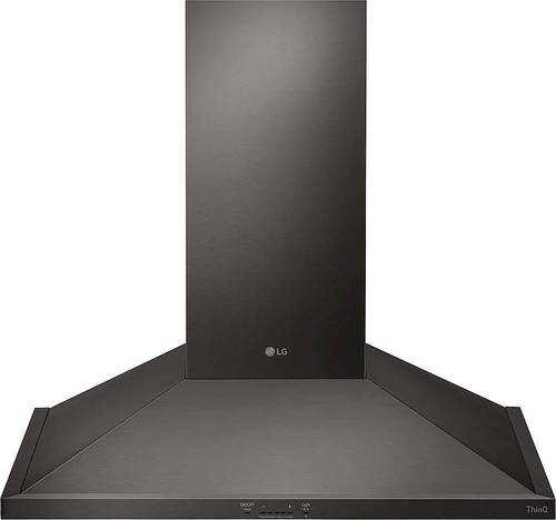 Rent to own LG - 30" Convertible Range Hood - PrintProof Black Stainless Steel