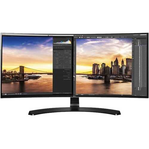 Rent to own LG - 34UC88-B 34" IPS LED UltraWide HD FreeSync Monitor (HDMI) - Black