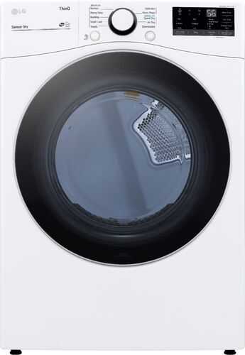Rent To Own - LG - 7.4 Cu. Ft. Stackable Smart Electric Dryer with Built In Intelligence - White